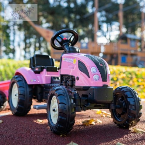 FALK Traktor Country Star Różowy na Pedały + Przyczepka i Klakson od 2 Lat. FALK Traktor Country Star Różowy na Pedały + Przyczepka i Klakson od 2 Lat.