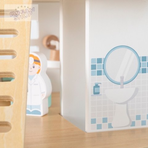 VIGA Drewniany Szpital Z Karetką Winda Zestaw 15 el VIGA Drewniany Szpital Z Karetką Winda Zestaw 15 el