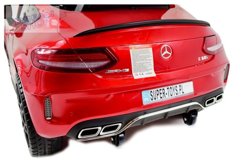 MERCEDES C 63 S COUPE, MIĘKKIE SIEDZENIE , MIEKKIE KOŁA, SYSTEM ESW, 5 PUNKTOWE PASY /QY-1588 MERCEDES C 63 S COUPE, MIĘKKIE SIEDZENIE , MIEKKIE KOŁA, SYSTEM ESW, 5 PUNKTOWE PASY /QY-1588