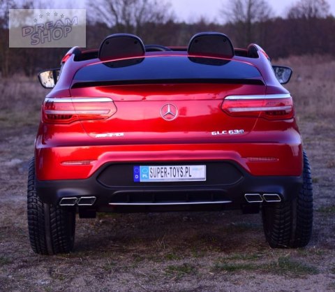 MERCEDES GLC 63S LICENCJA, 4X4, 2x12V, WALIZKA, MIĘKKIE KOŁA EVA, MIĘKKIE SIEDZENIE, LAKIER POLEROWANY, FULL OPCJA/XMX608 MERCEDES GLC 63S LICENCJA, 4X4, 2x12V, WALIZKA, MIĘKKIE KOŁA EVA, MIĘKKIE SIEDZENIE, LAKIER POLEROWANY, FULL OPCJA/XMX608