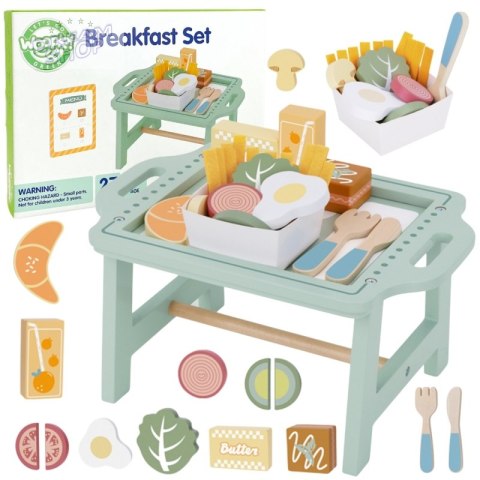 WOOPIE GREEN Zestaw Śniadaniowy z Tacą i Akcesoriami Serwis Pastelowy WOOPIE GREEN Zestaw Śniadaniowy z Tacą i Akcesoriami Serwis Pastelowy