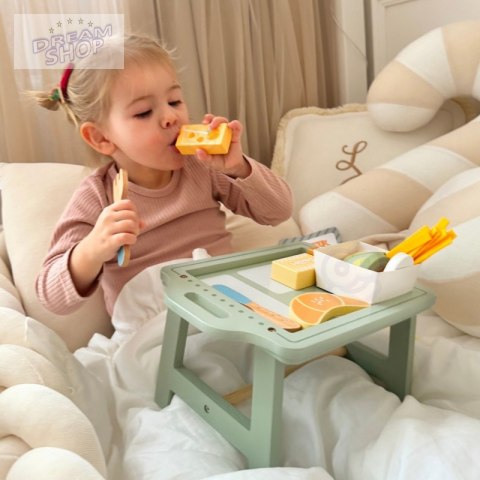 WOOPIE GREEN Zestaw Śniadaniowy z Tacą i Akcesoriami Serwis Pastelowy WOOPIE GREEN Zestaw Śniadaniowy z Tacą i Akcesoriami Serwis Pastelowy