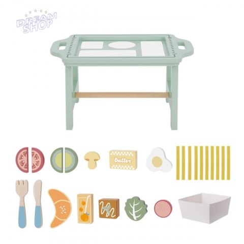 WOOPIE GREEN Zestaw Śniadaniowy z Tacą i Akcesoriami Serwis Pastelowy WOOPIE GREEN Zestaw Śniadaniowy z Tacą i Akcesoriami Serwis Pastelowy