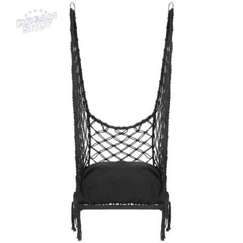 HAMAK AŻUROWY FOTEL WISZĄCY 60x60x120CM Z PODUSZKĄ CIEMNO SZARY HAMAK AŻUROWY FOTEL WISZĄCY 60x60x120CM Z PODUSZKĄ CIEMNO SZARY