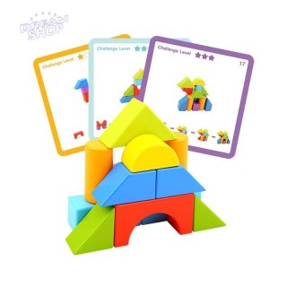 TOOKY TOY Gra Drewniane Klocki Block Game