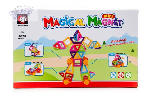 Klocki magnetyczne MAGICAL MAGNET MINI 38szt 3+ v2