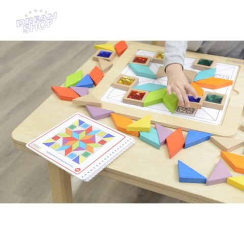 MASTERKIDZ Układanka Mozaika Nauka Kolorów i Kształtów Tangram